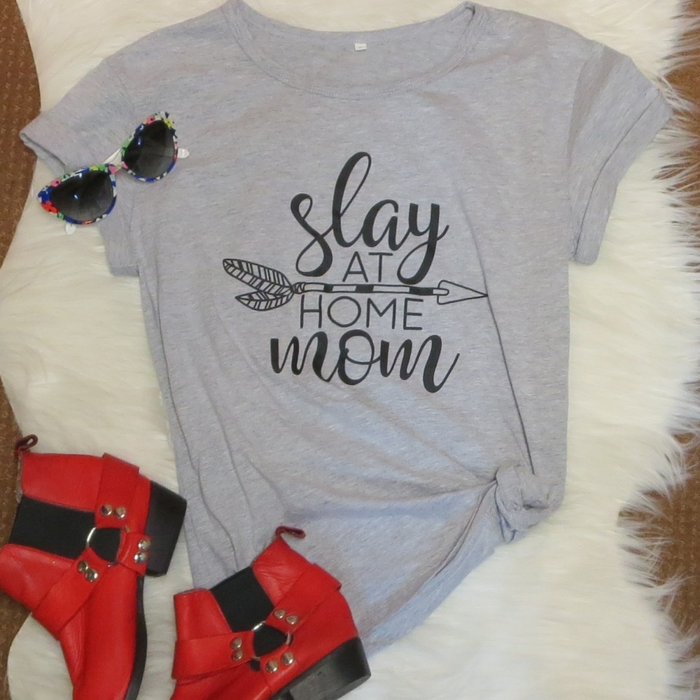 NEW | Slay Mom | Gray TShirt